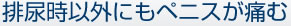 排尿時以外にもペニスが痛む