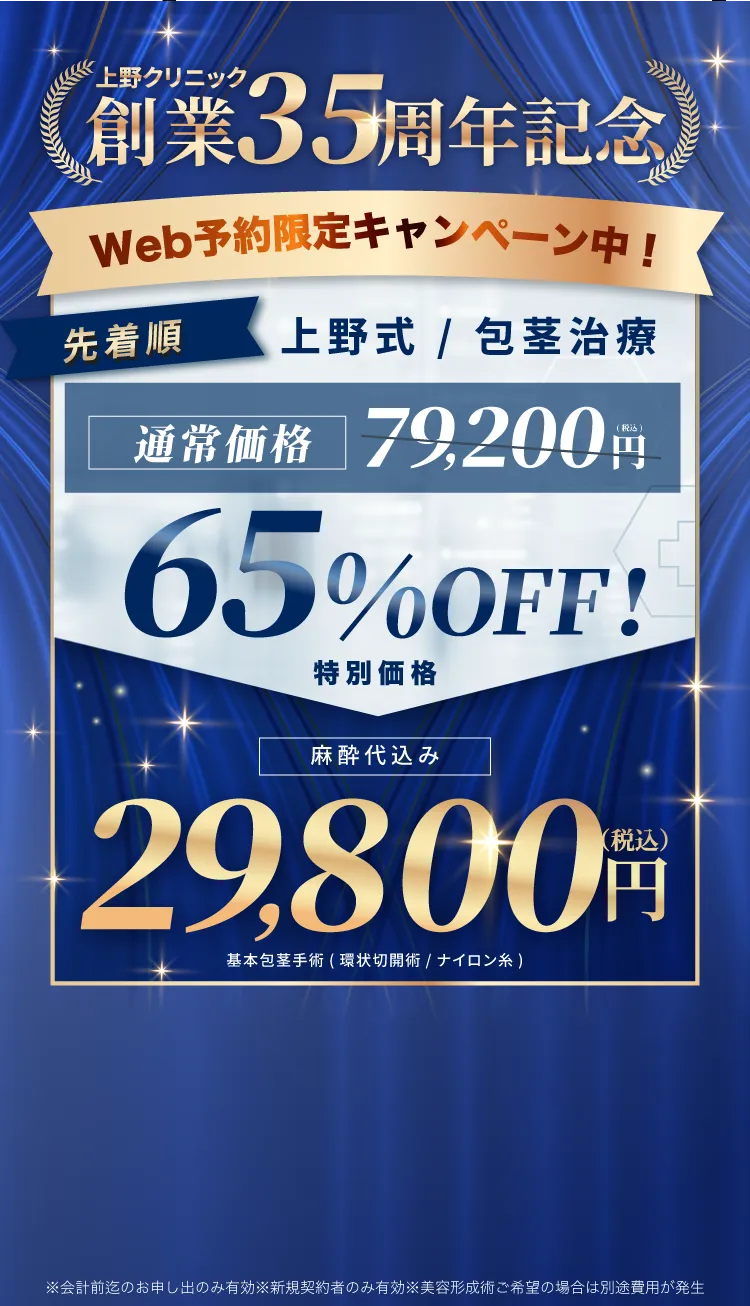 包茎治療65%OFF