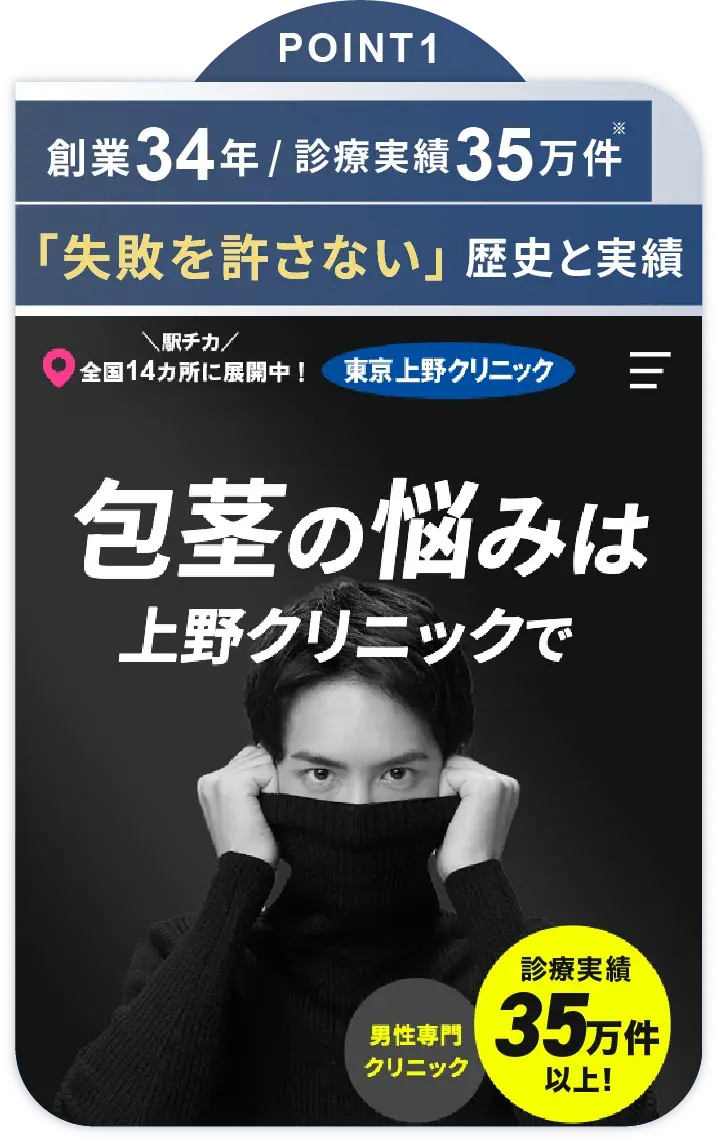 上野クリニック/失敗を許さない実績