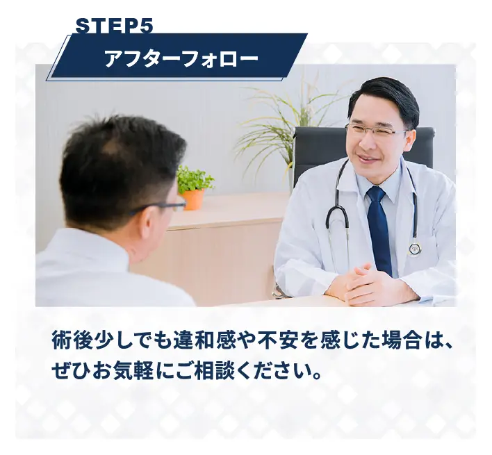 アフターフォロー