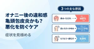 【医師監修級解説】亀頭包皮炎はオナニーが原因？症状・治し方・受診の目安を徹底解説
