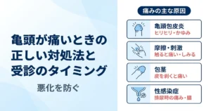 亀頭が痛いのはなぜ？原因別セルフチェックと正しい対処法・受診目安を解説