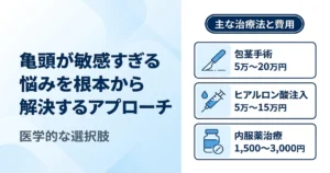 亀頭が敏感すぎる原因と改善方法｜早漏対策からセルフケア・医学的治療まで解説