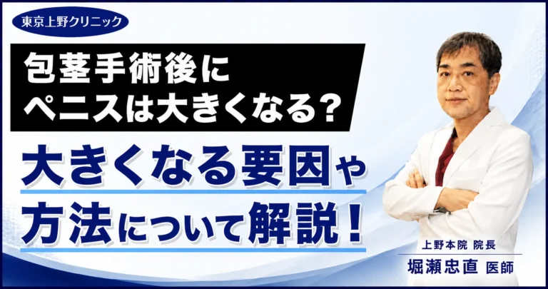 包茎手術後にペニスは大きくなる？大きくなる要因や方法について解説！