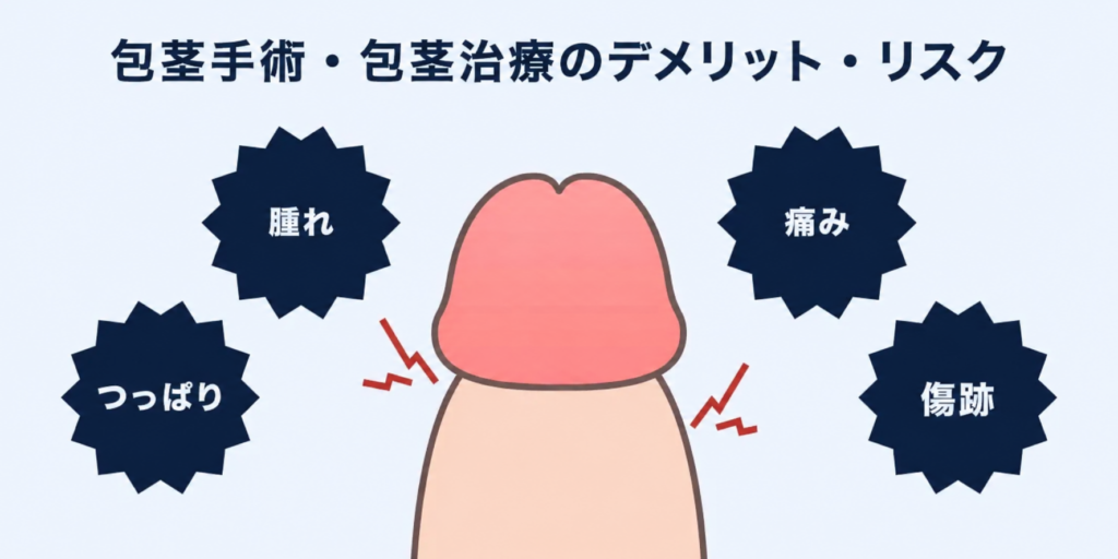 介護包茎のデメリット・リスク